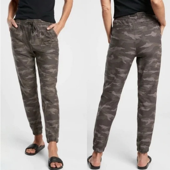 Athleta Pants - ATHLETA Camo Farallon Joggers Pants, Drawstring Waist, Size 4T